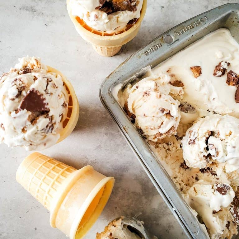 Homemade Reese’s Peanut Butter Cups Ice Cream Recipe