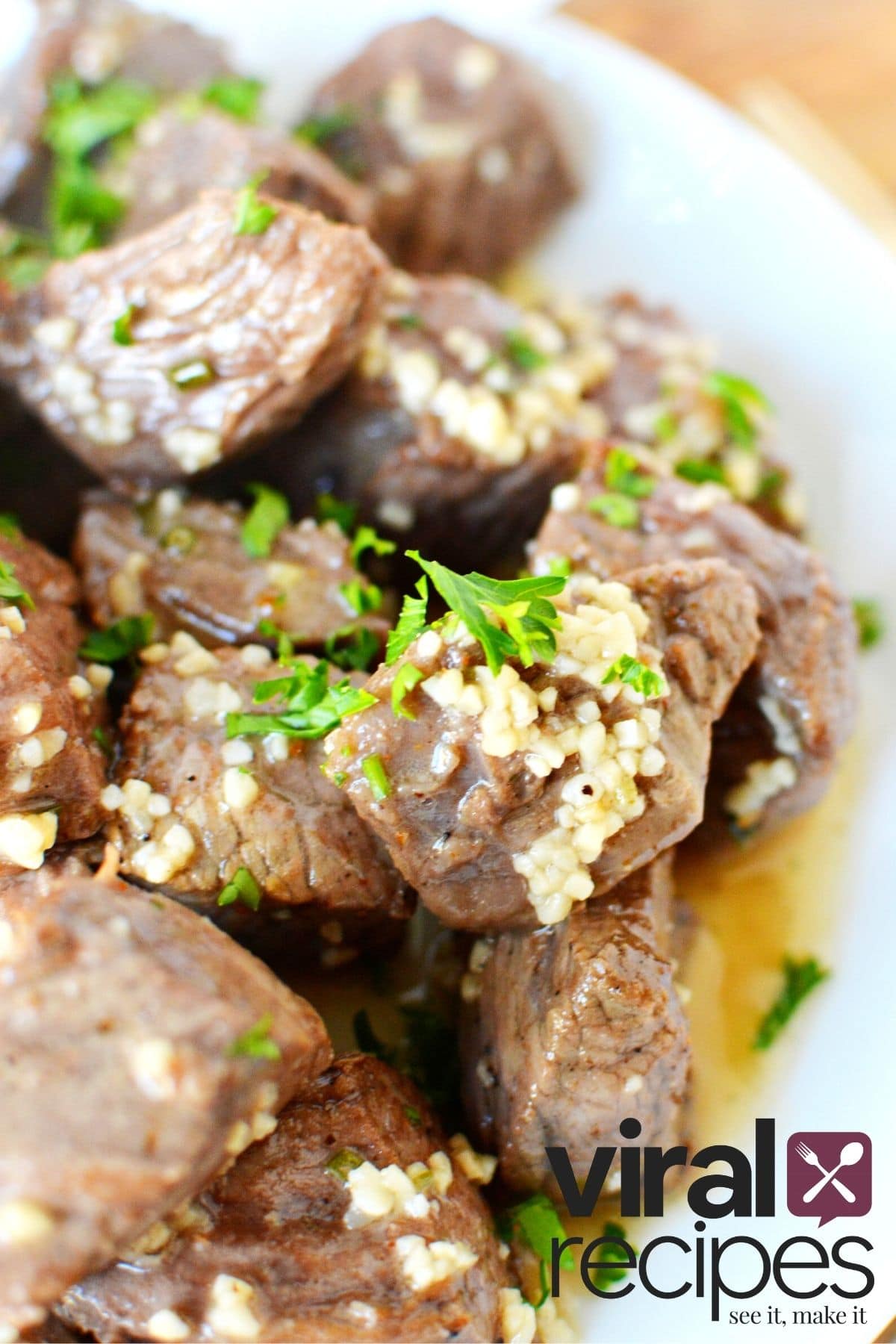 garlic steak bites recipe