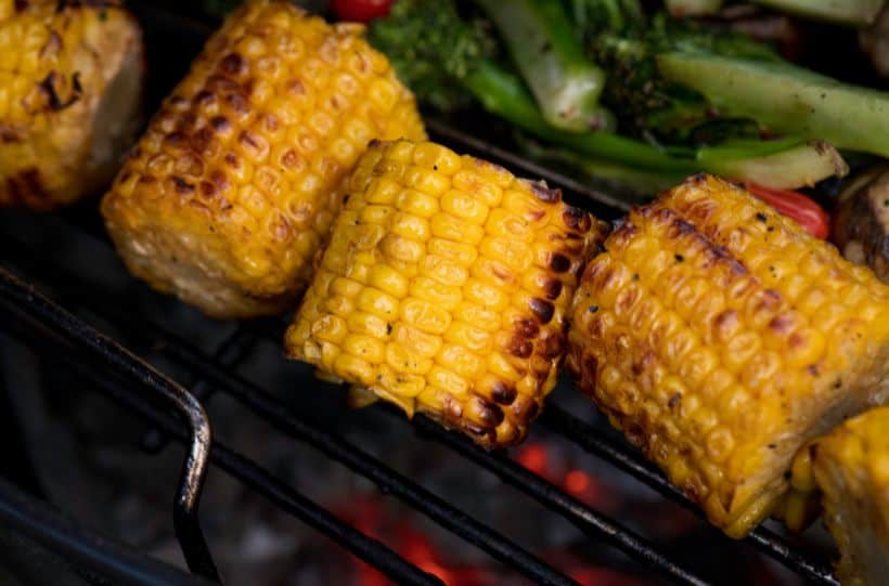 grilling corn