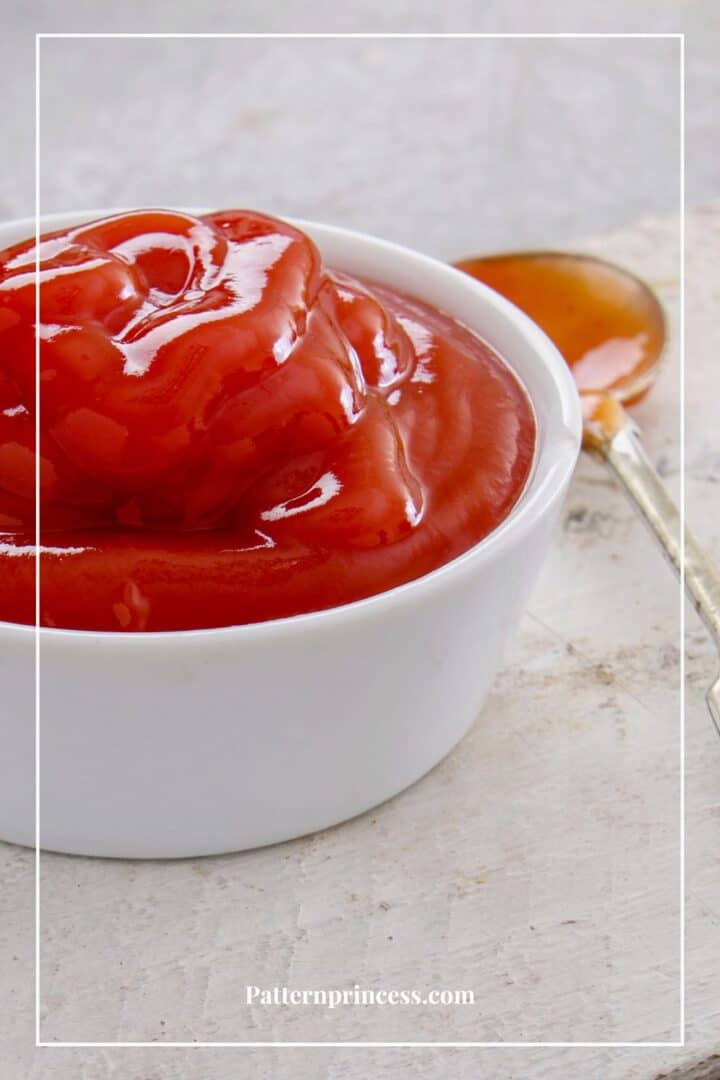 Bowl filled with ketchup 720×1080