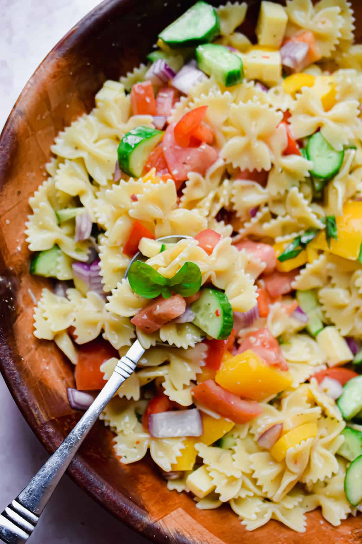 Bowtie Pasta Salad with Italian Dressing 1