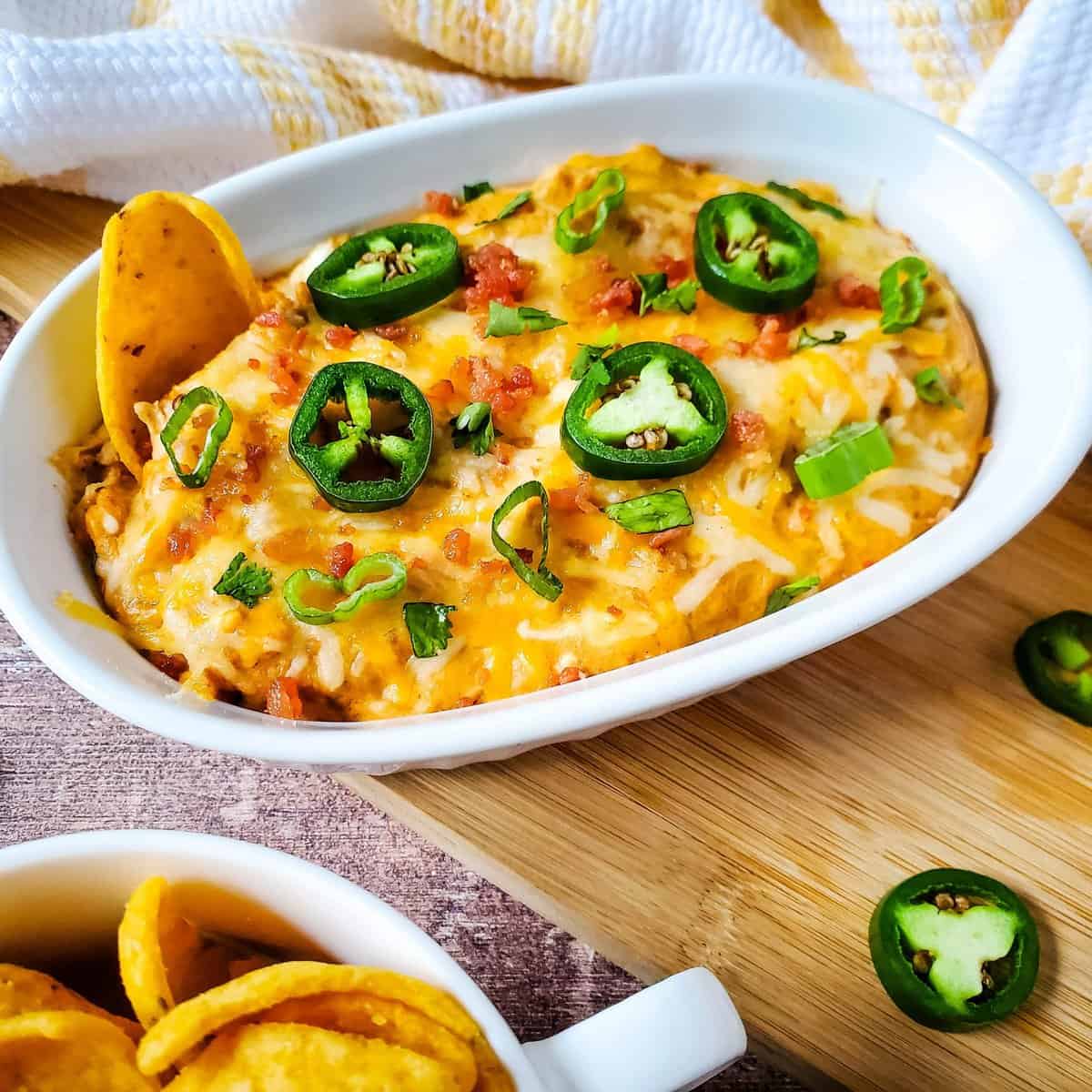 Cheesy Bacon and Bean Dip