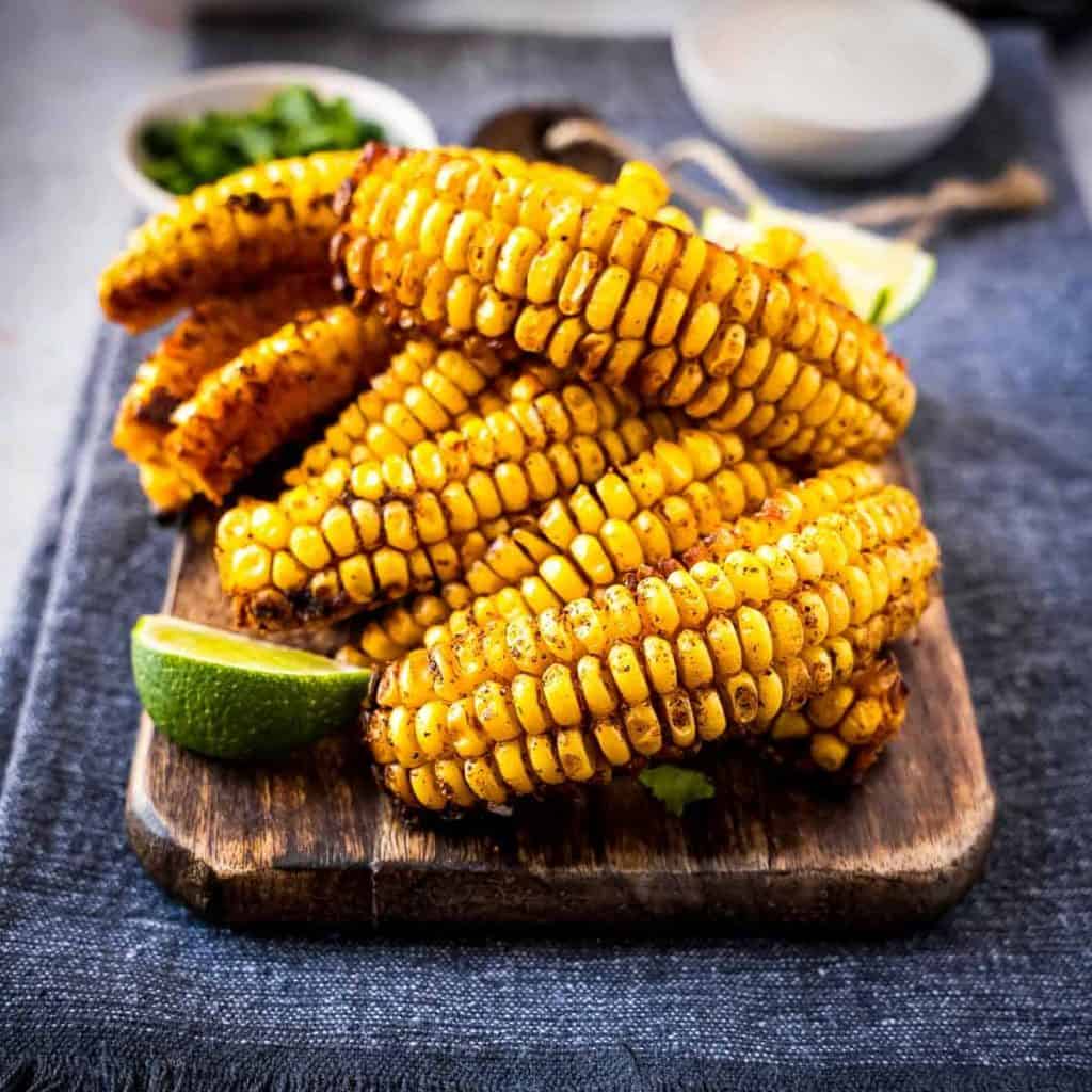 air fryer corn ribs feature