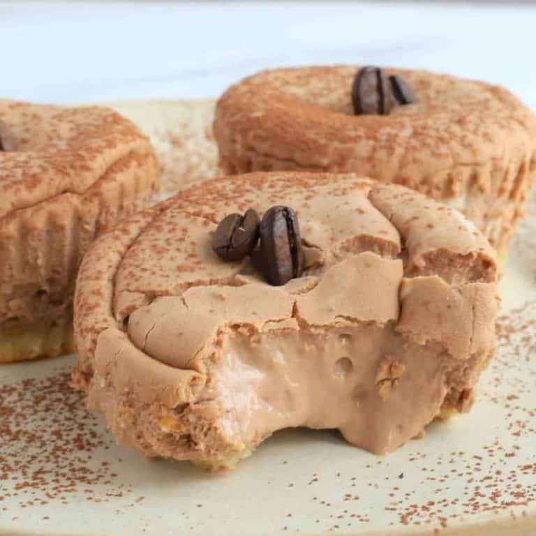 cafe mocha sugar free mini cheesecake feature