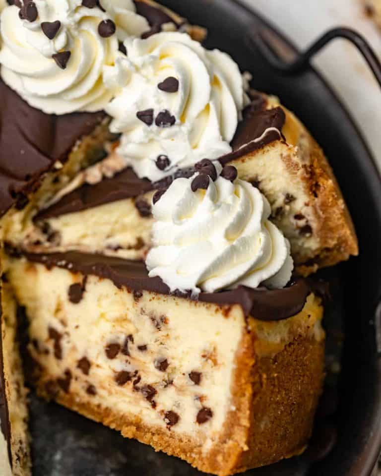 chocolate chip cheesecake 8