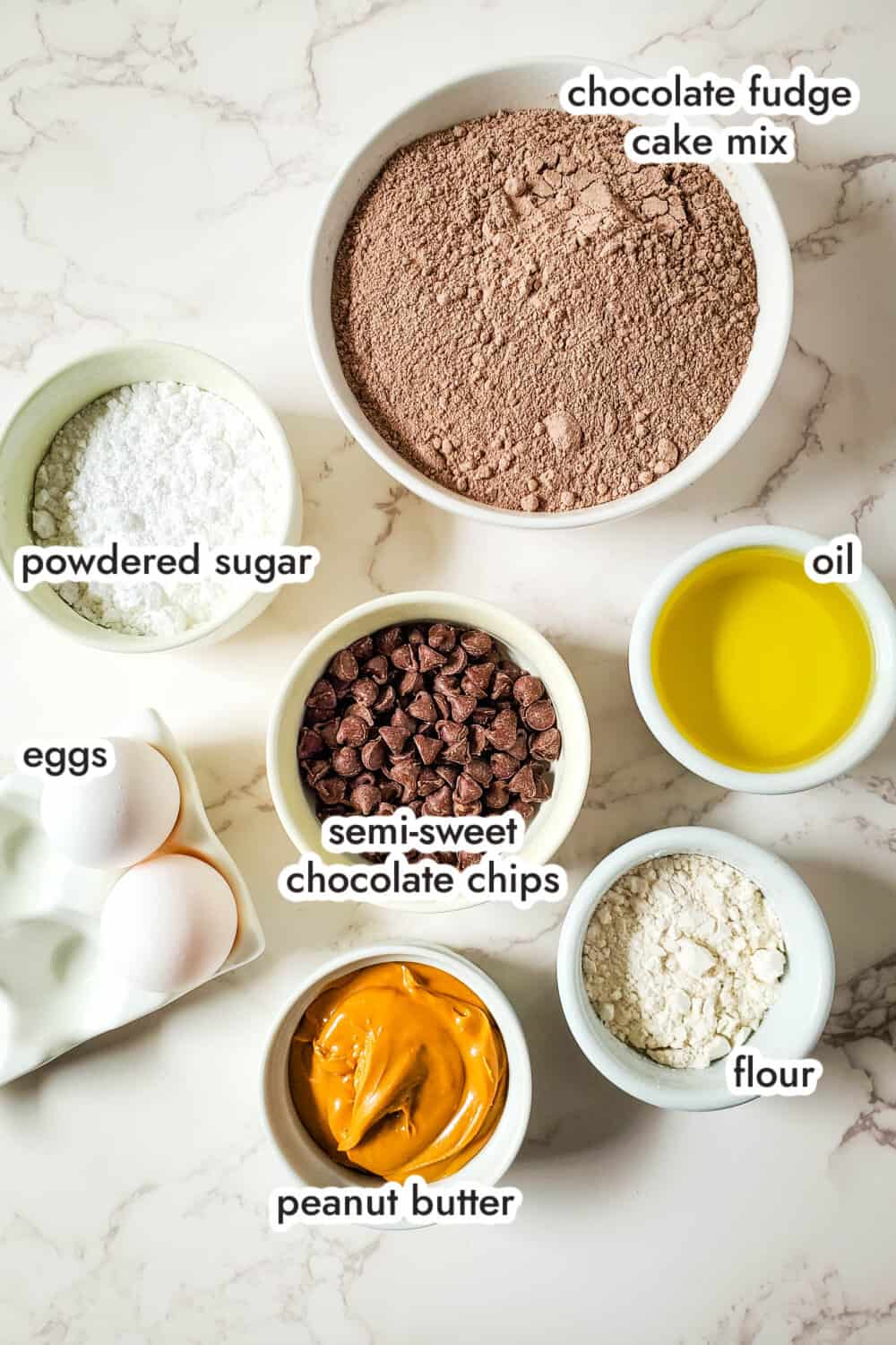 chocolate peanut butter cookies ingredients