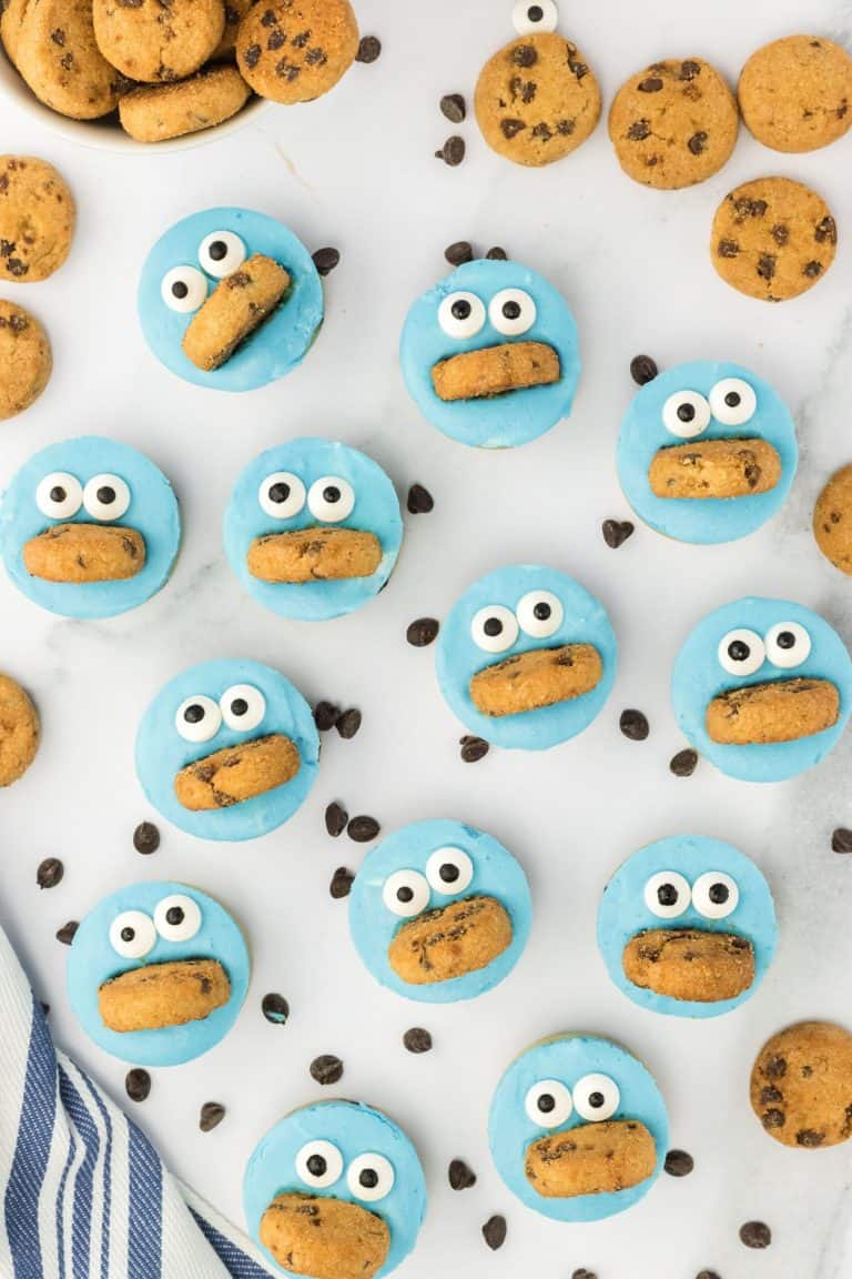 no bake cookie monster dessert scaled 1