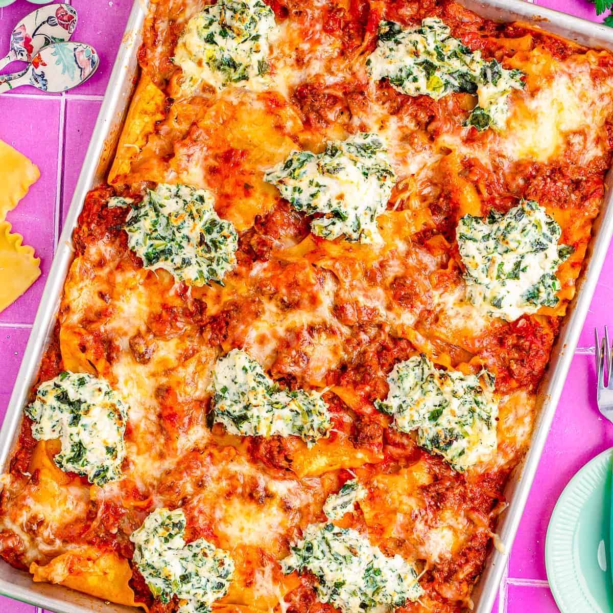 sheet pan lasagna 21