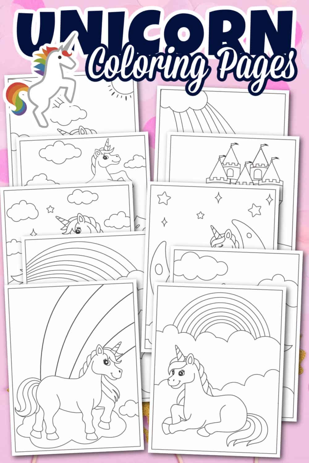 unicorn coloring pages