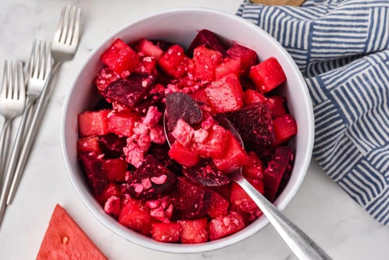 watermelon beet salad bowl hero