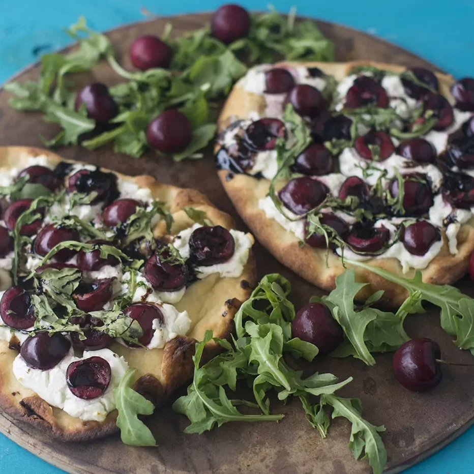 web Cherry and Goat Cheese Flatbread Pizza landscape.jpg