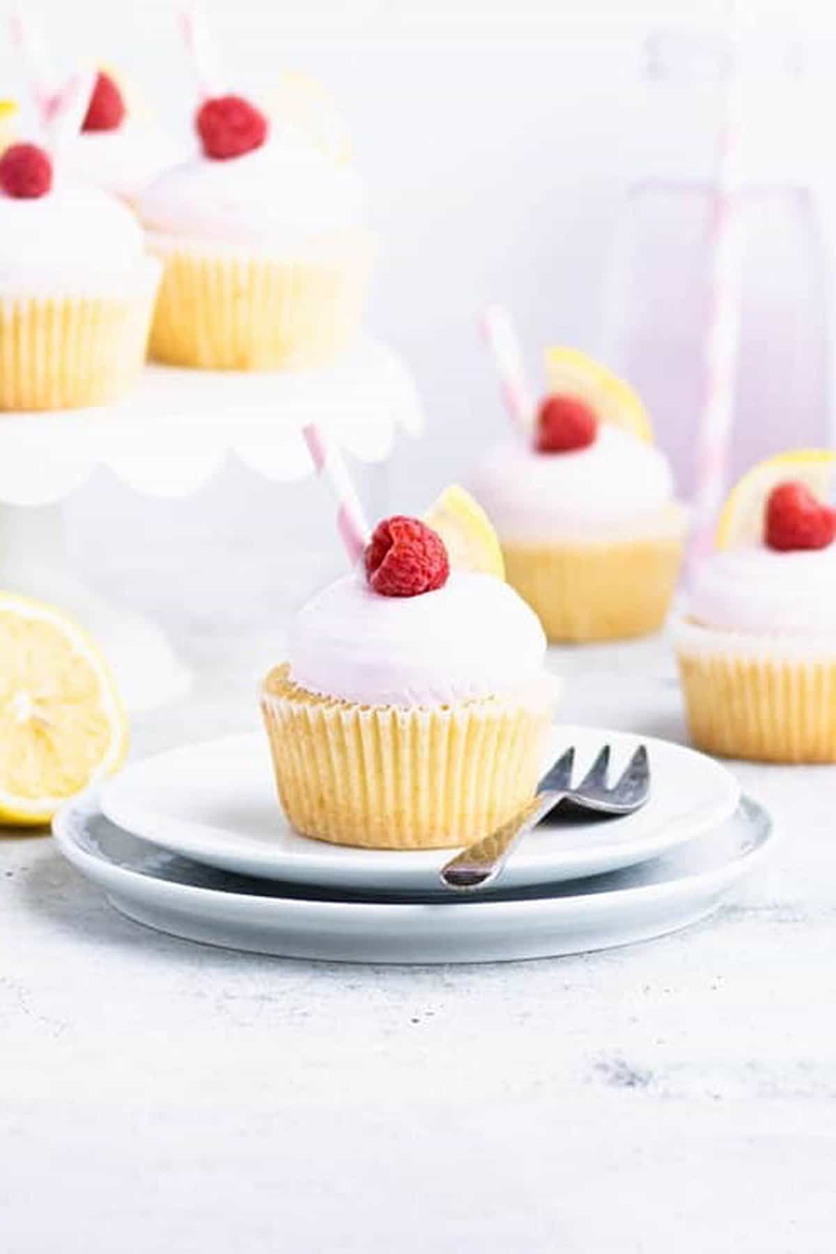 15. Raspberry Lemonade Cupcakes _