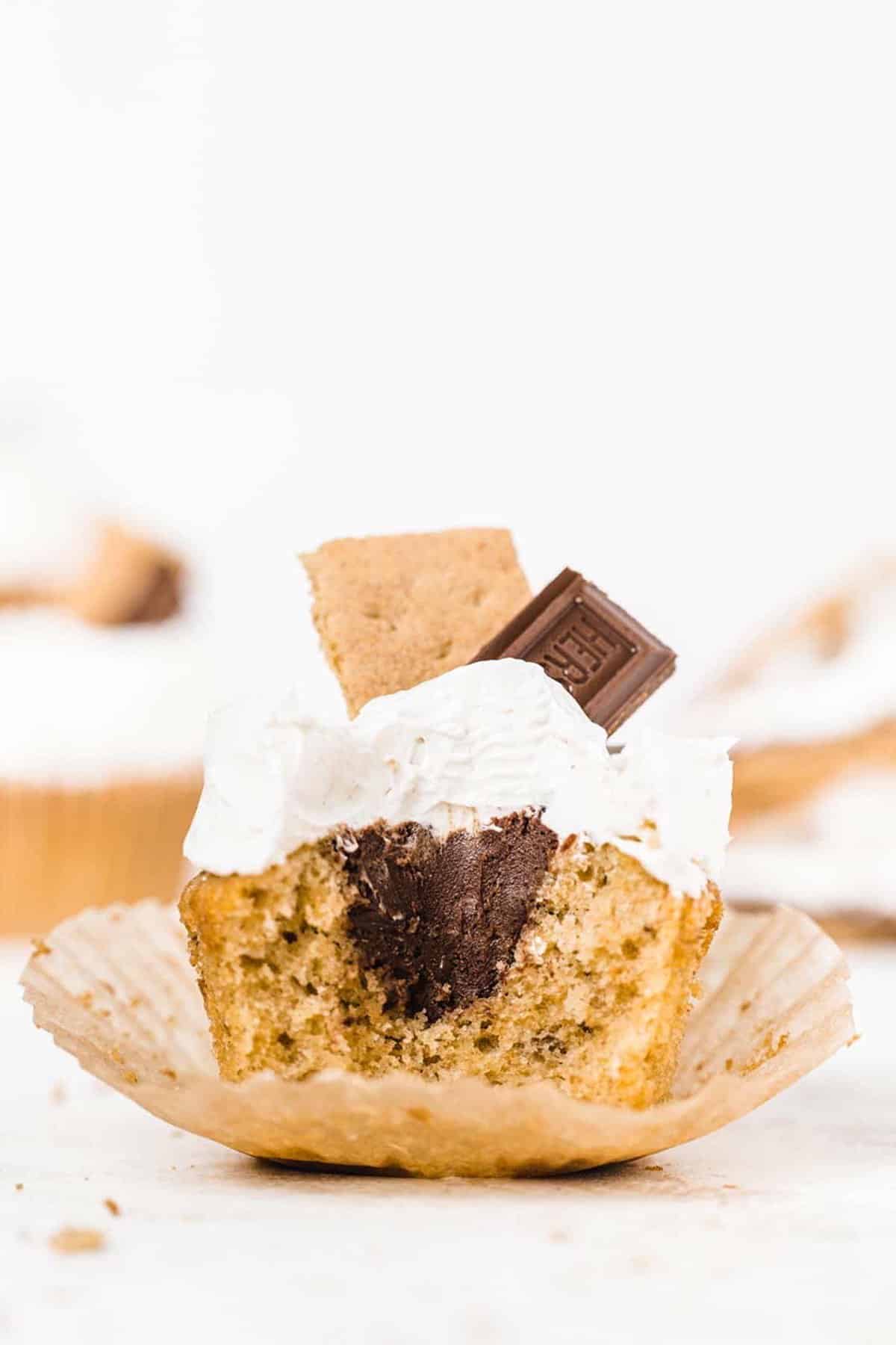 34. Ultimate Smores Cupcake _