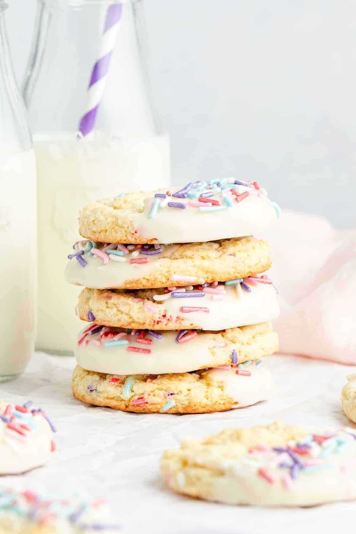 4. Cake Mix Cookies With Sprinkles_