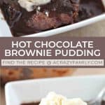 Hot Chocolate Brownie Pudding