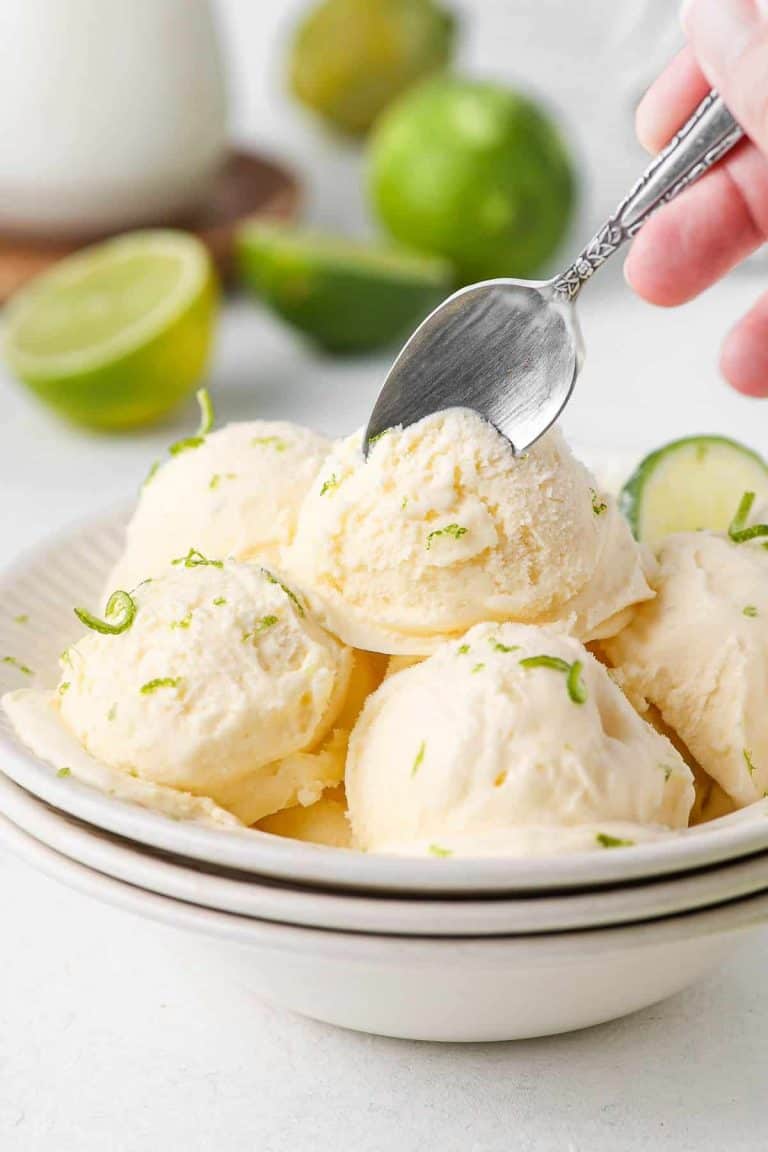No Churn Lime Ice Cream3