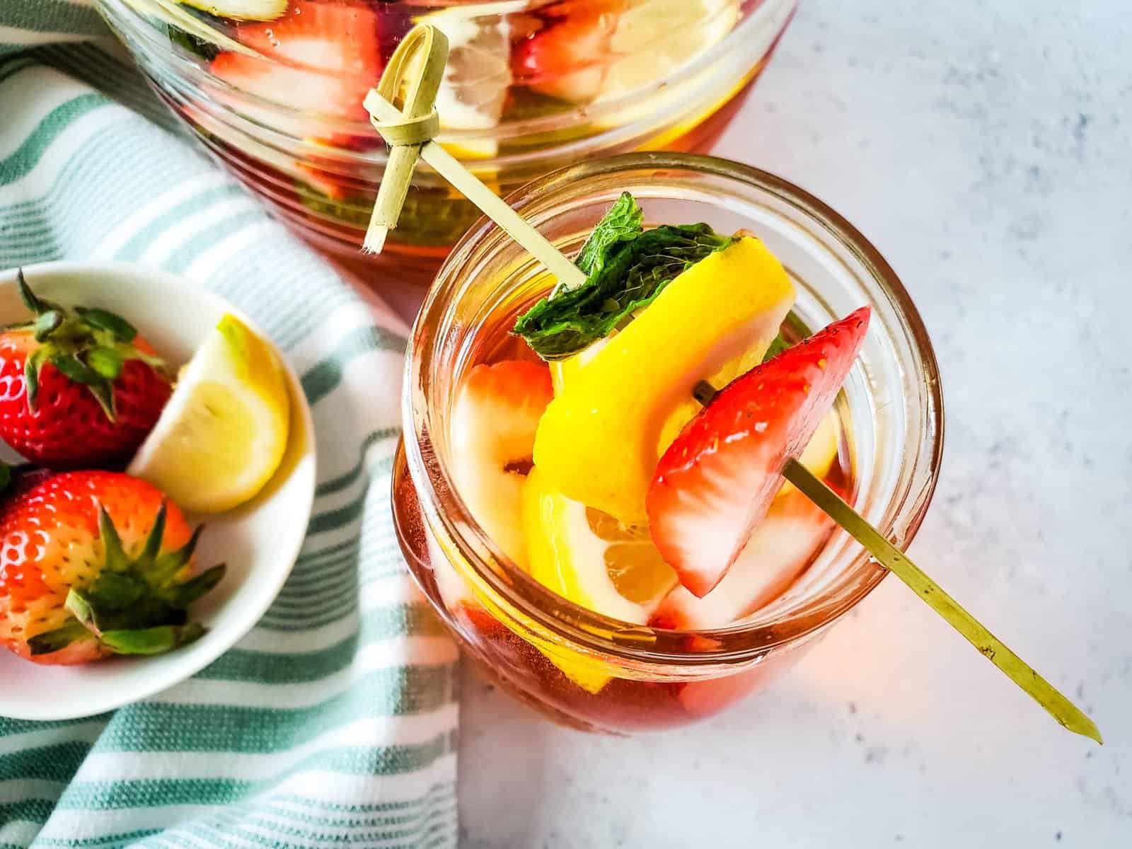 Strawberry Mint Sangria Set 3 5