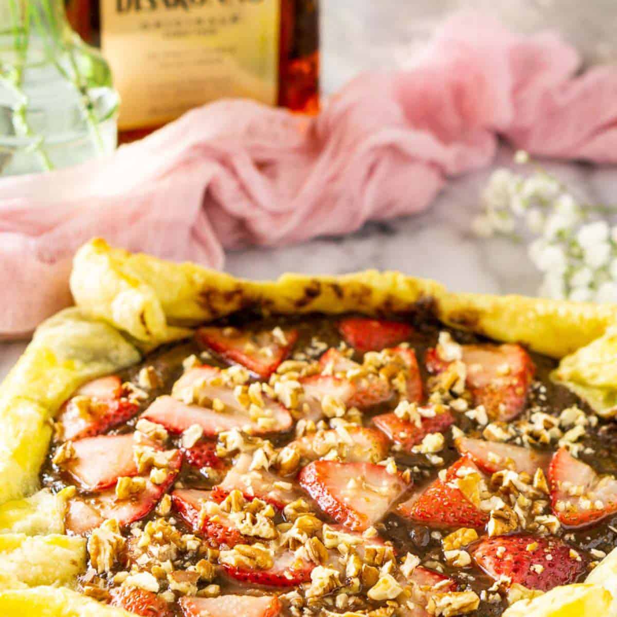 nutella strawberry puff pastry featured image