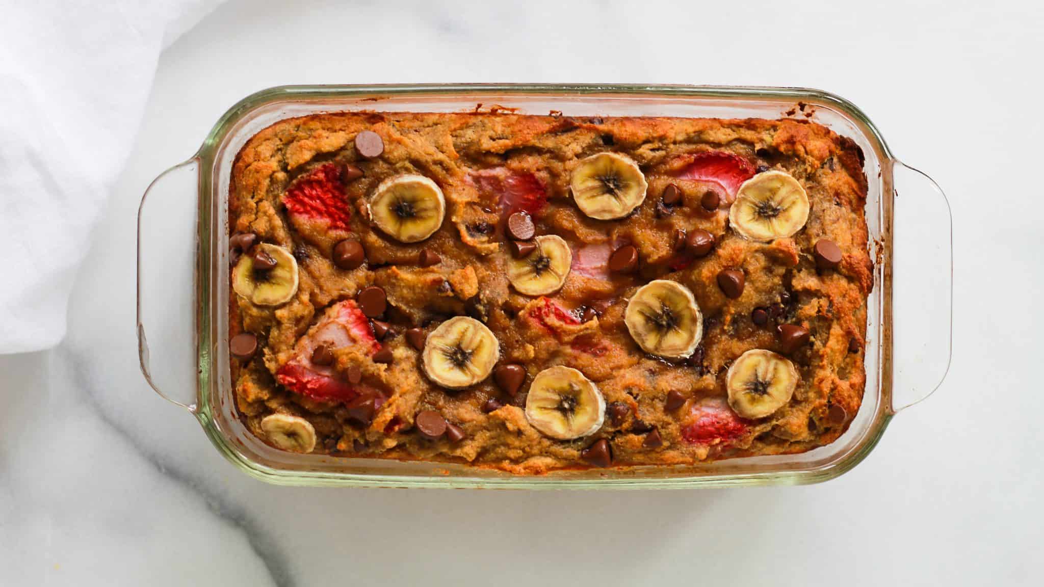 paleo strawberry banana bread_5338