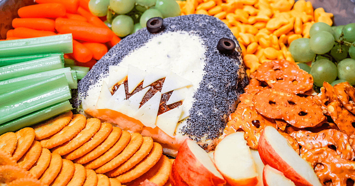 shark cuterie cheese ball fb
