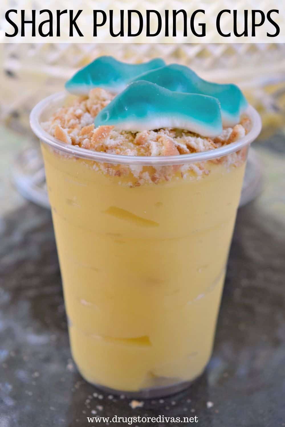 shark pudding cups image