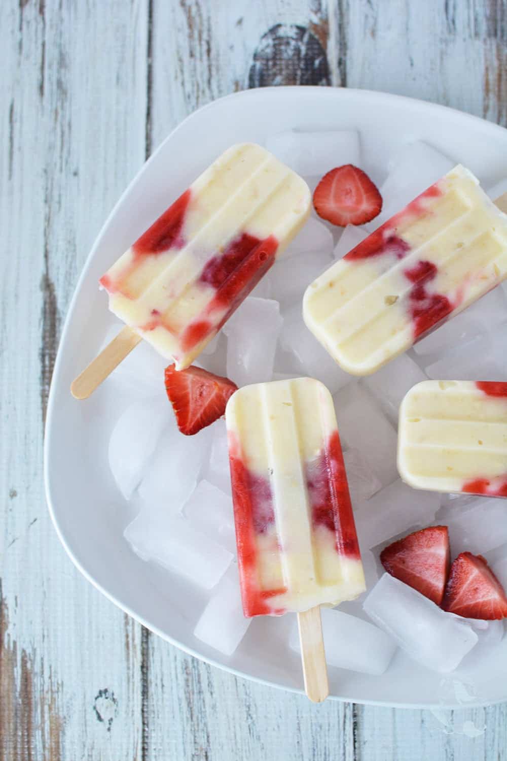 strawberry cheesecake ice pops