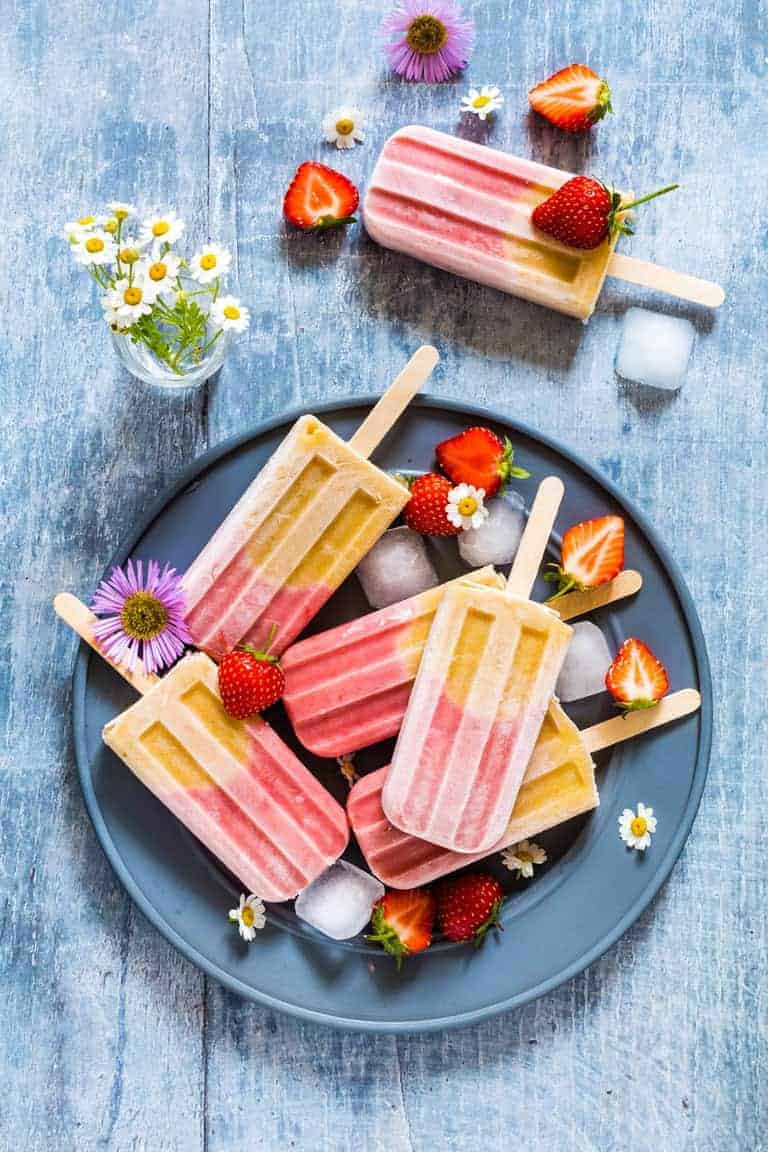 strawberry peach ice lollies 56