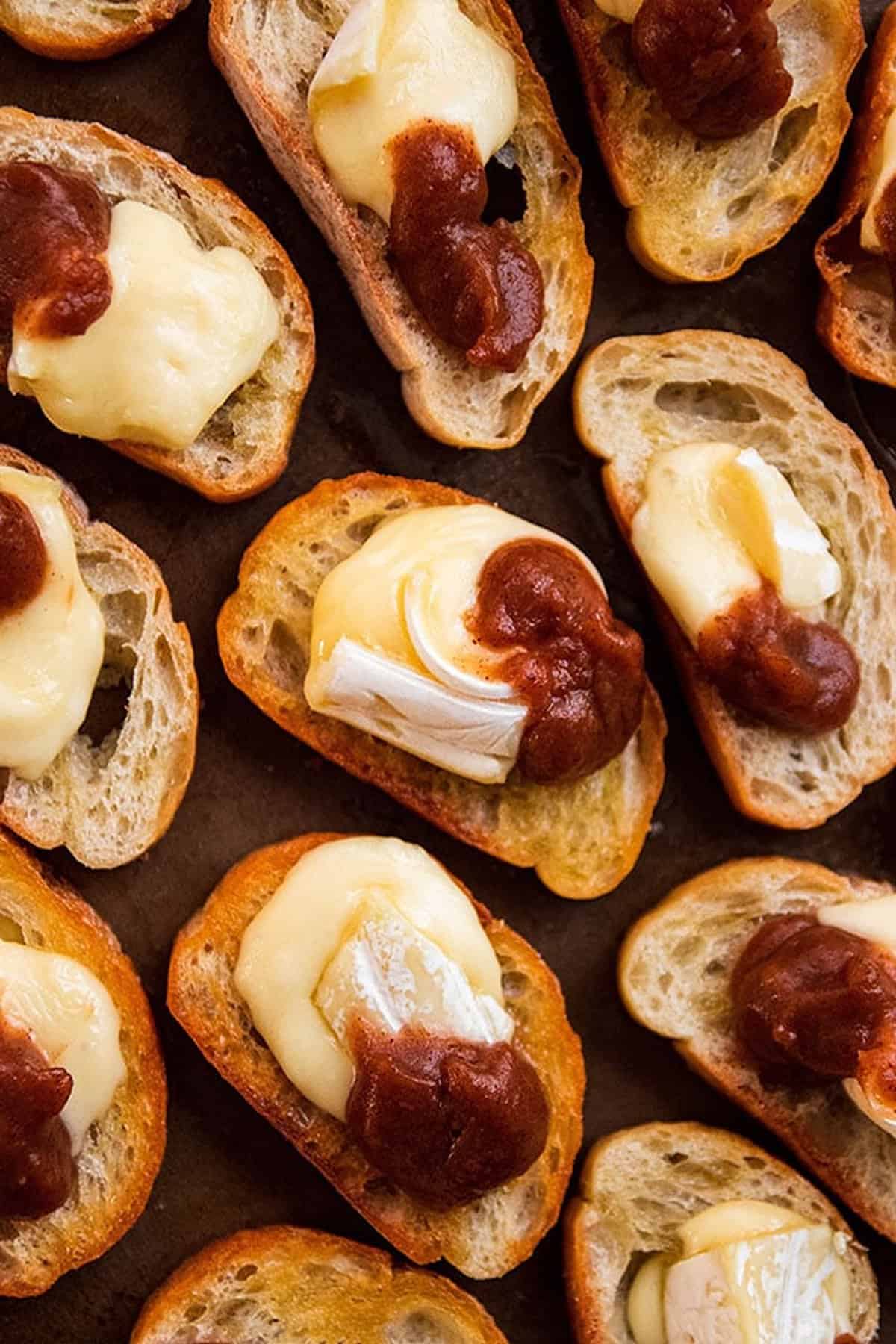 20. Brie _ Apple Butter Crostinis _