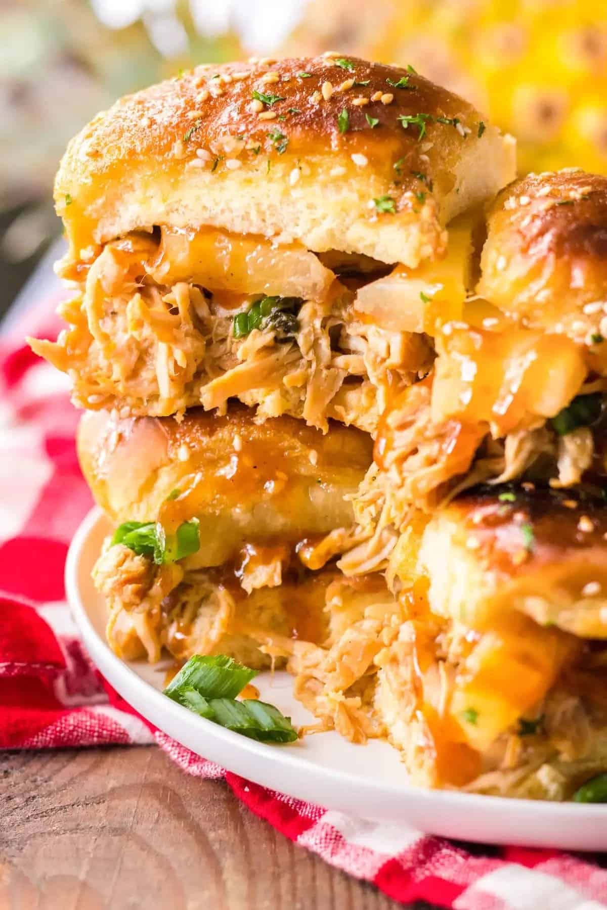 5. Slow Cooker BBQ Chicken Sliders _