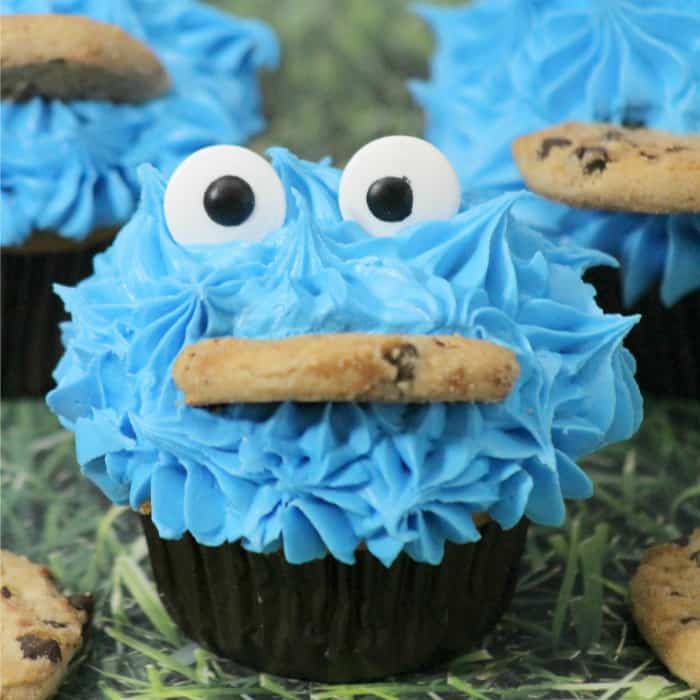 Cookie Monster Cupcakes Square