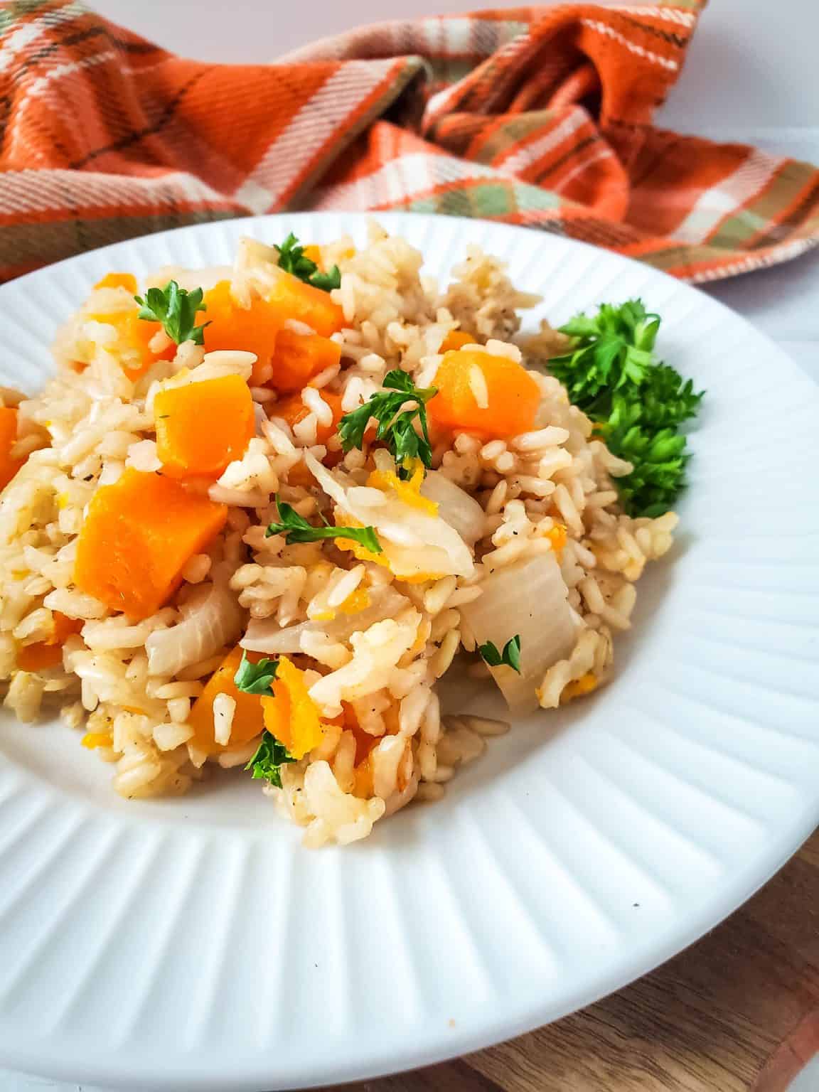 Easy Crockpot Butternut Squash Risotto Recipe A Crazy Family
