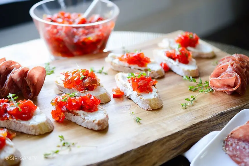 RedPepperJamGoatCheeseCrostini