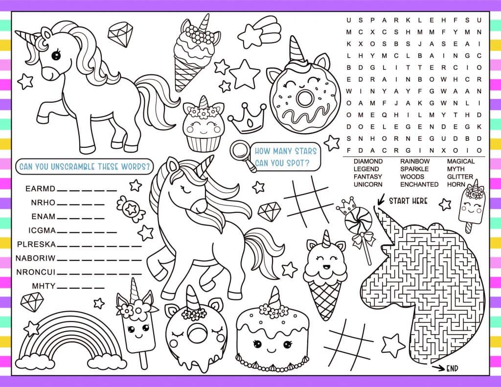 Unicorn Coloring and Activity book for Kids Ages 4-8. Fun Unicorn Theme  Activities: Coloring, Dot to Dot, Drawing, Mazes, Letters & Numbers  Tracing, Scissor Skills. Cute Gift for Unicorn Lovers! - Yahoo Shopping