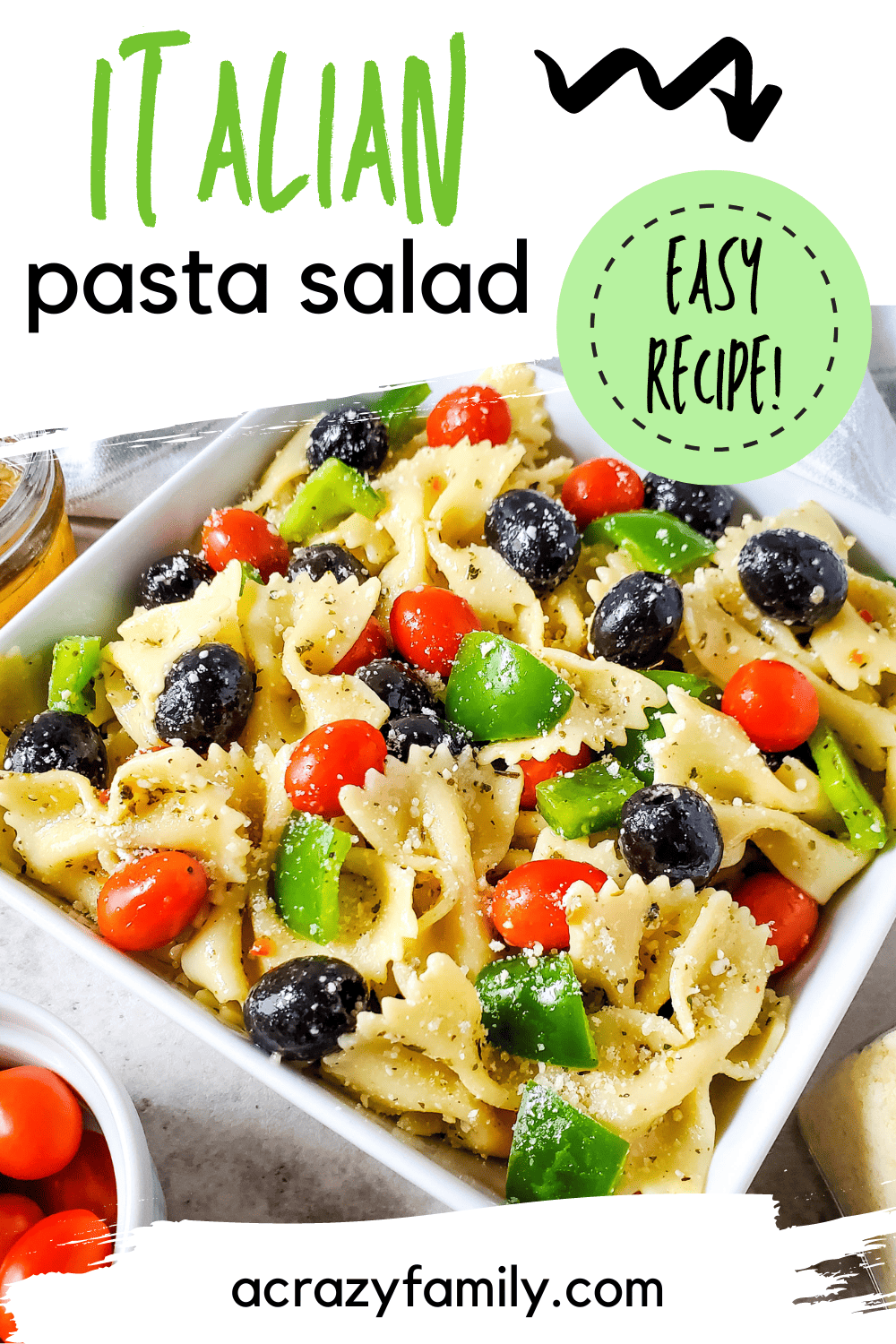 Bow Tie Italian Pasta Salad A Crazy Family
