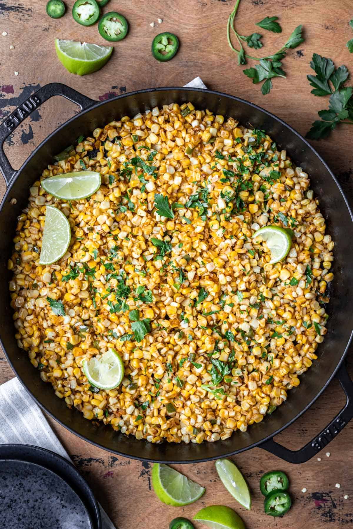 Skillet Roasted Corn Kernels 8