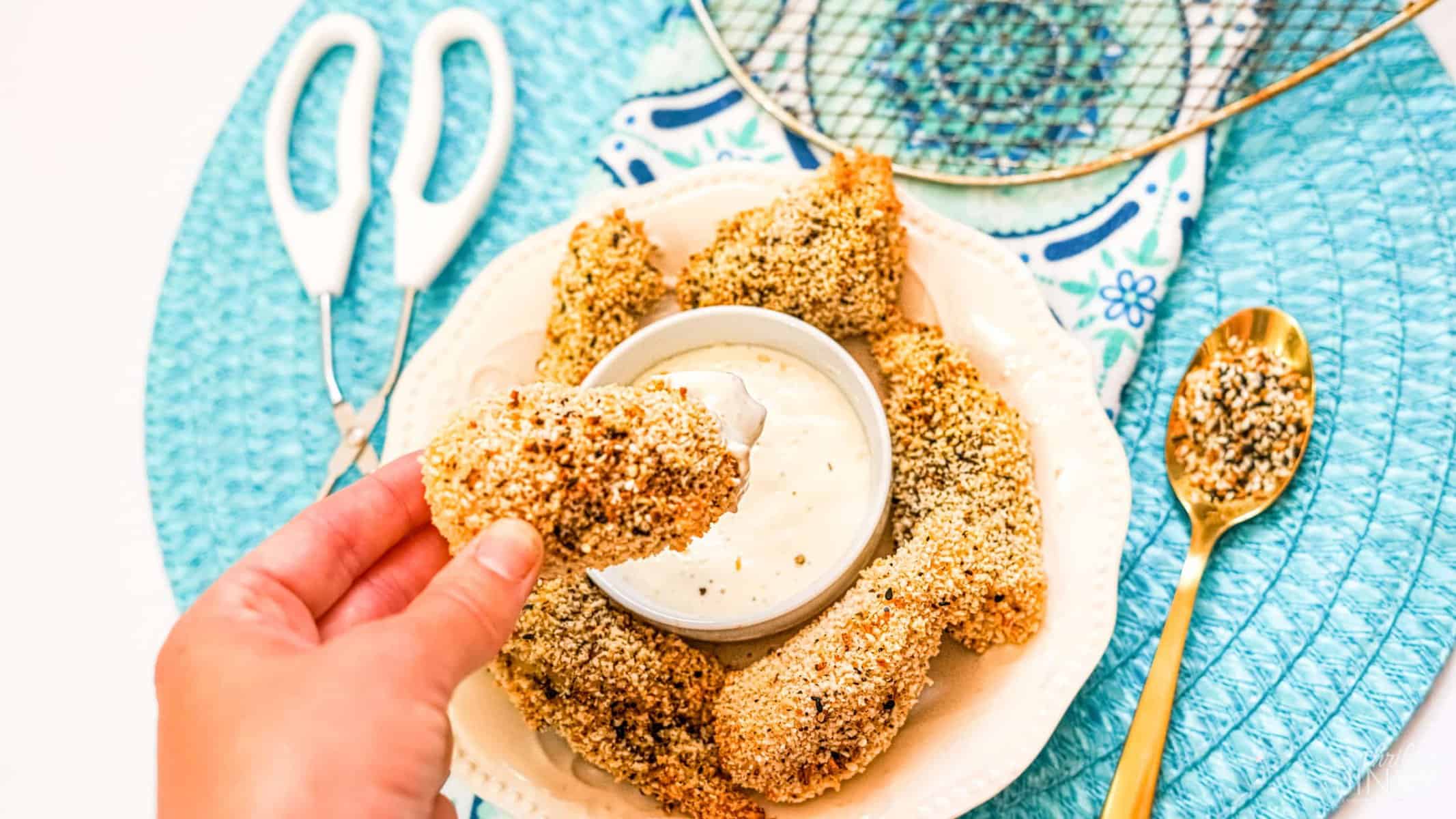 Everything Bagel Seasoning Chicken Fingers scaled 1