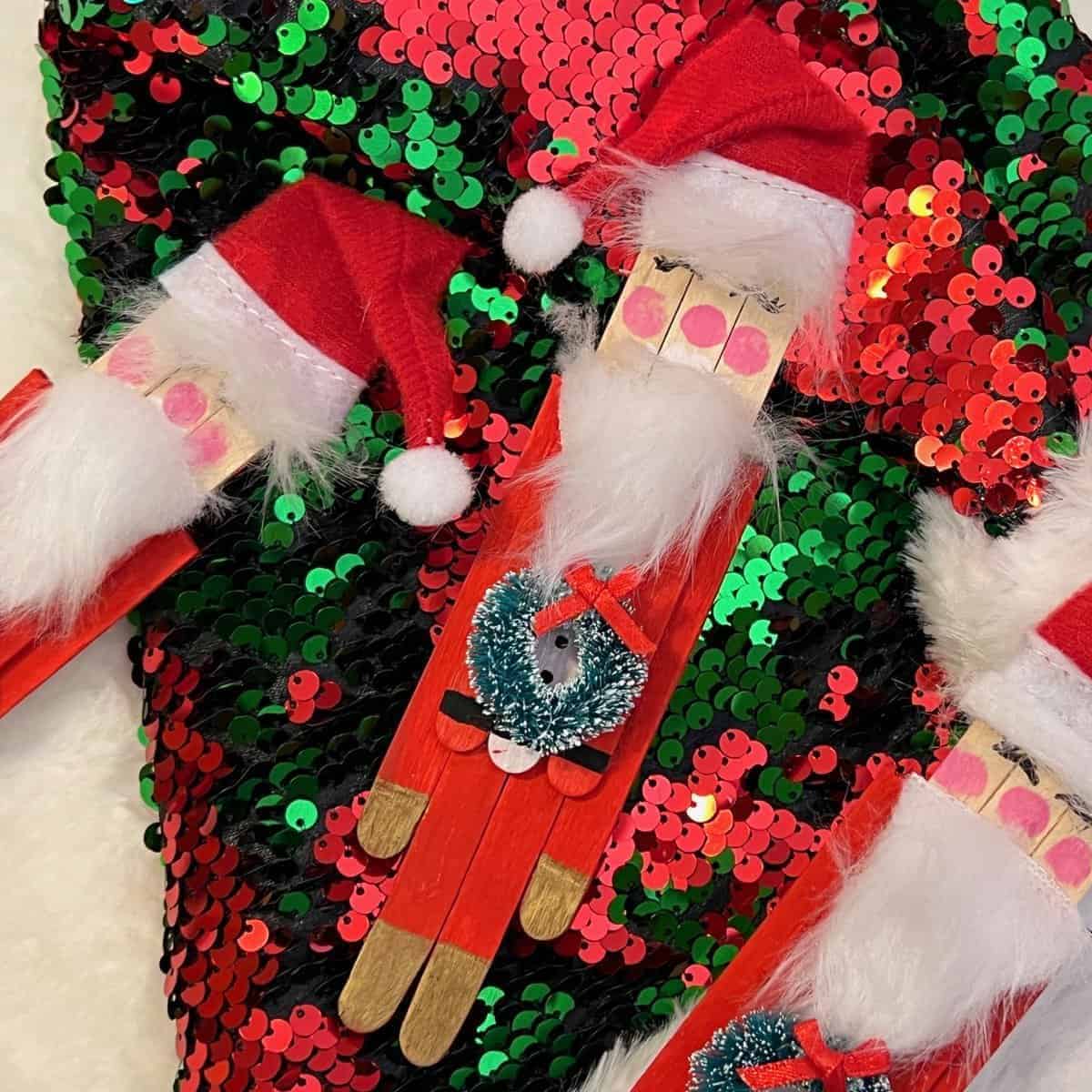 Christmas Craft Stick Santa