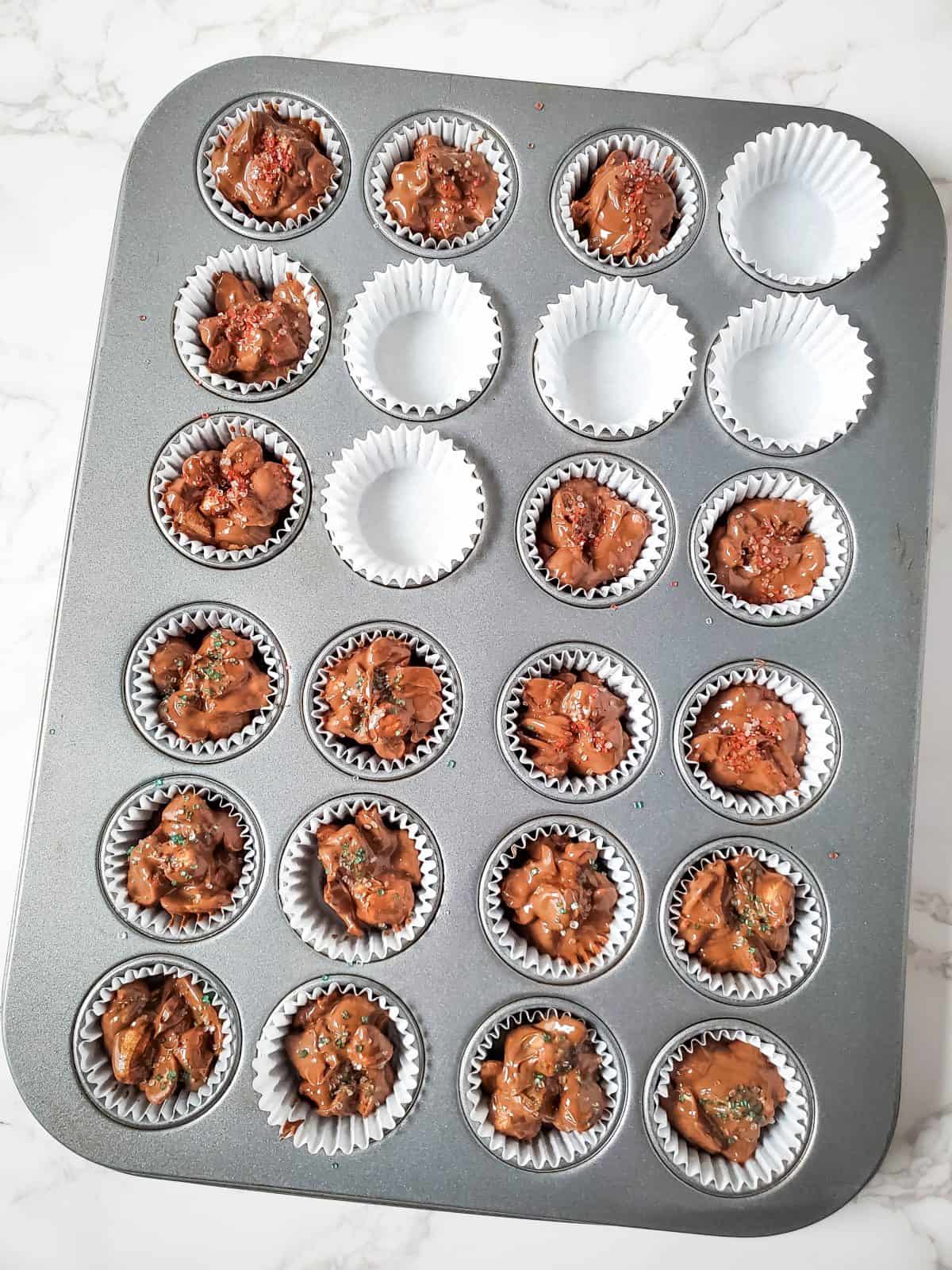 Rocky Road Candy Cups Process 4