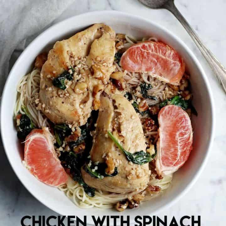 chicken with grapefruit and spinach over angel hair.jpg