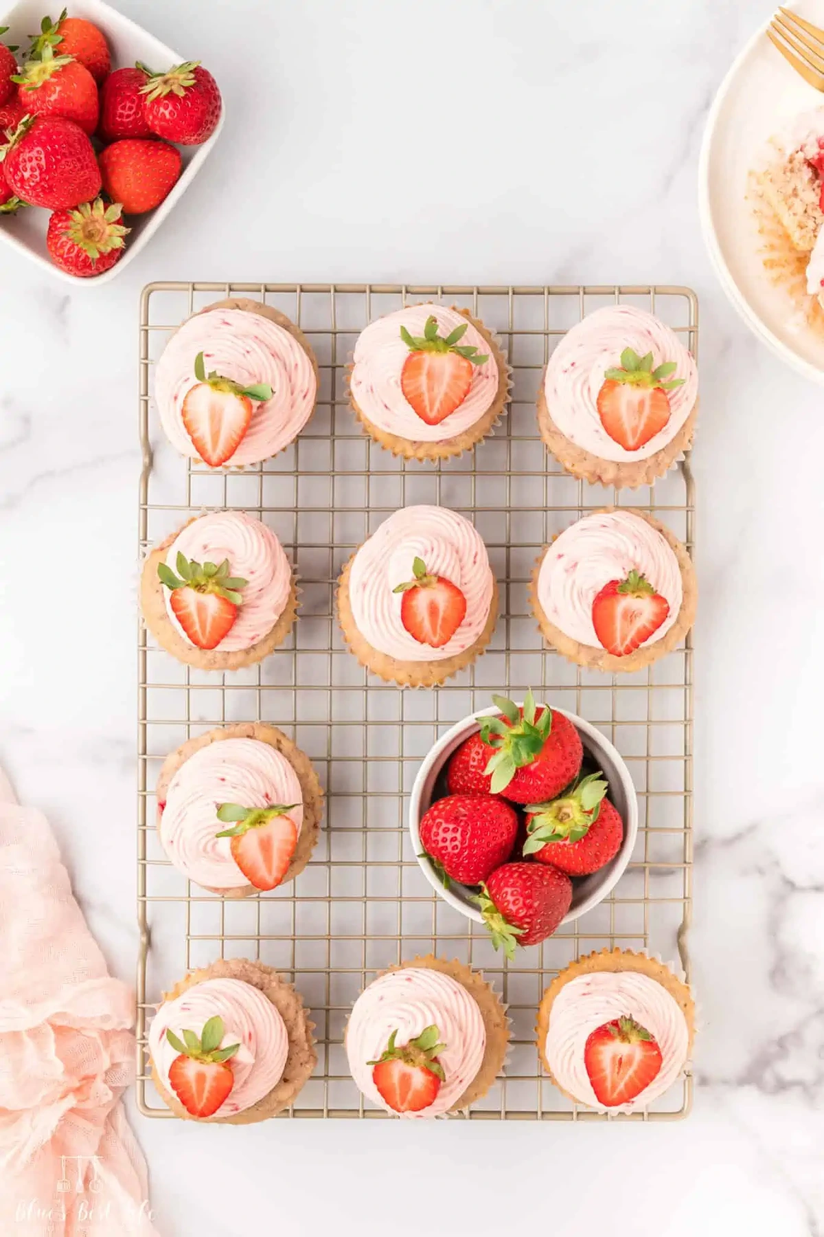 10. Strawberry Filled Cupcakes _