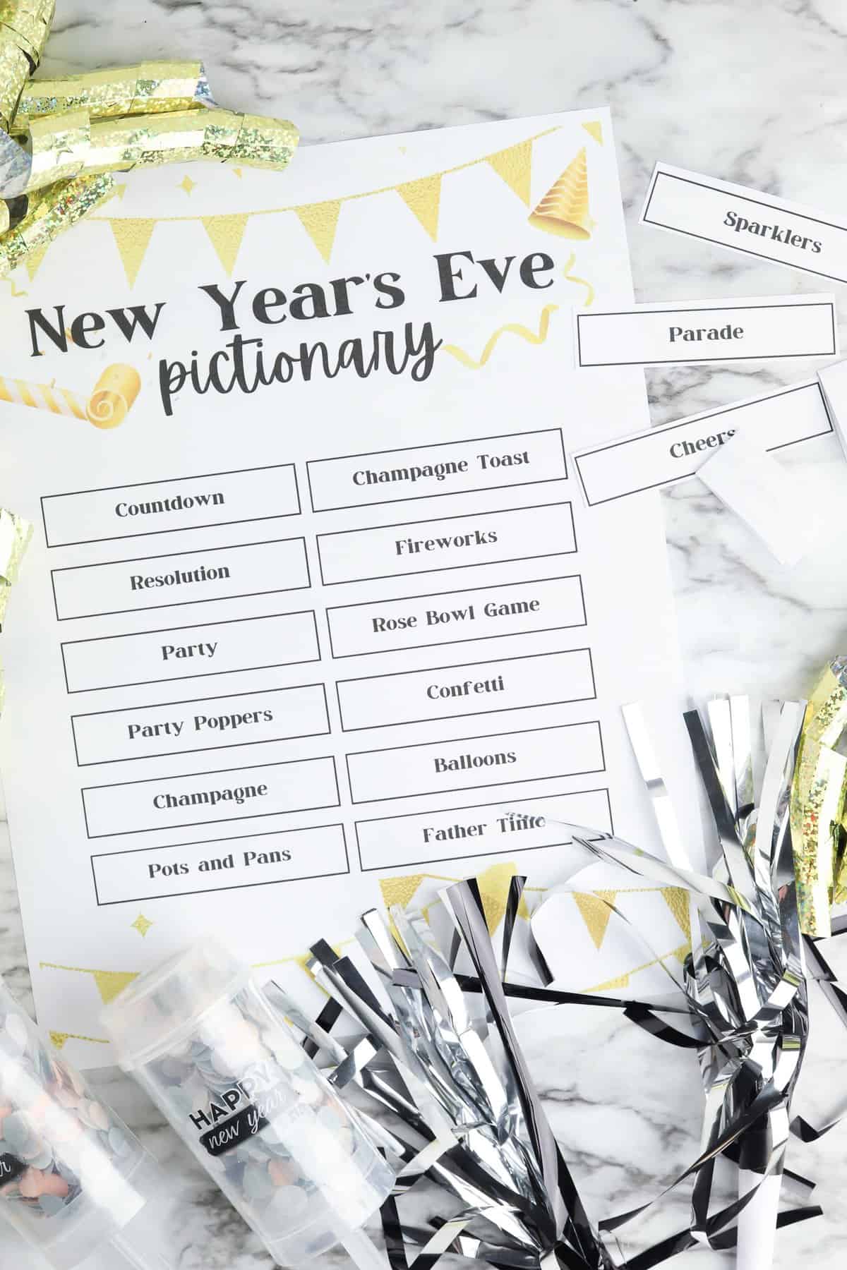 New Year’s Eve Printable Party Games - A Crazy Family