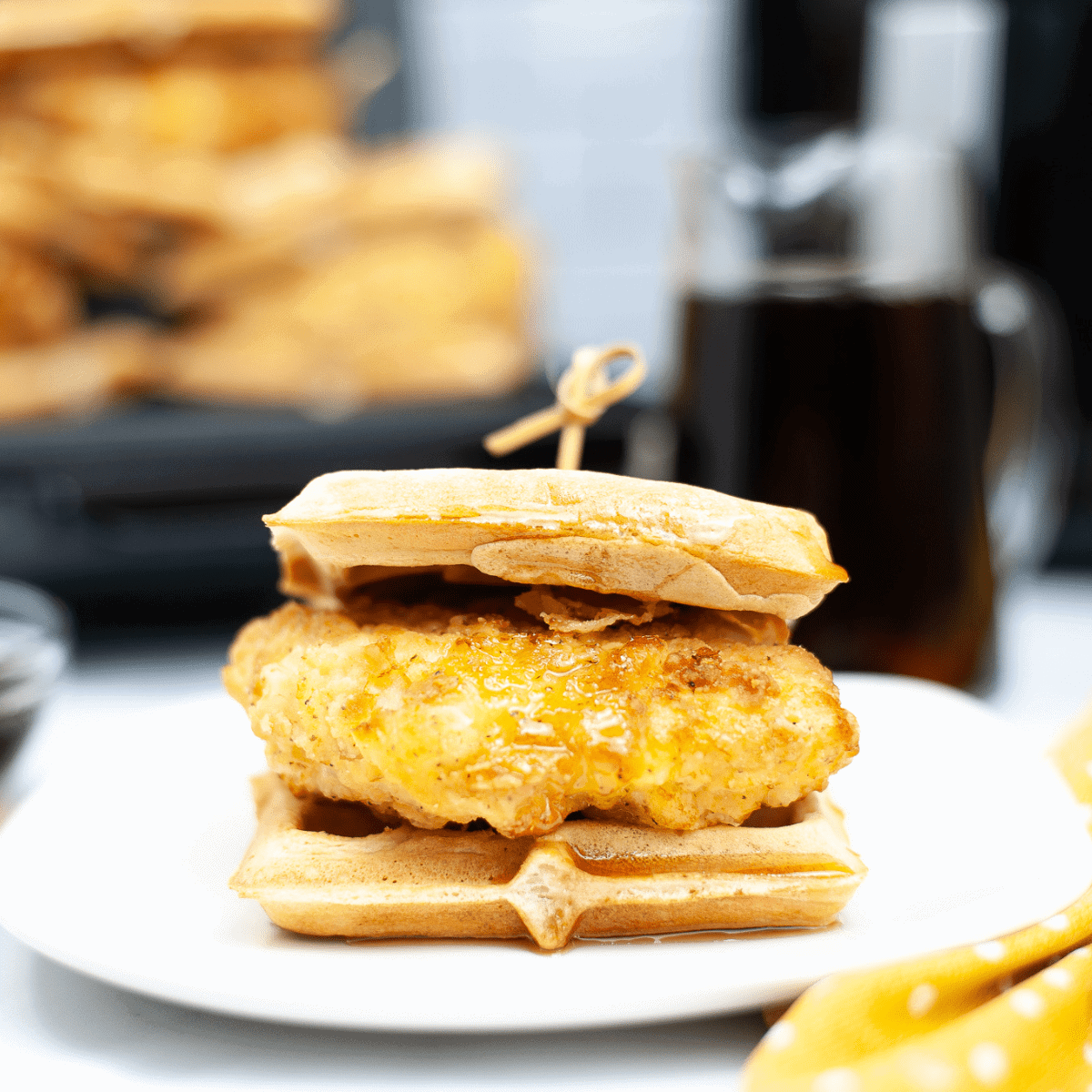 Air Fryer Chicken and Waffles ALL