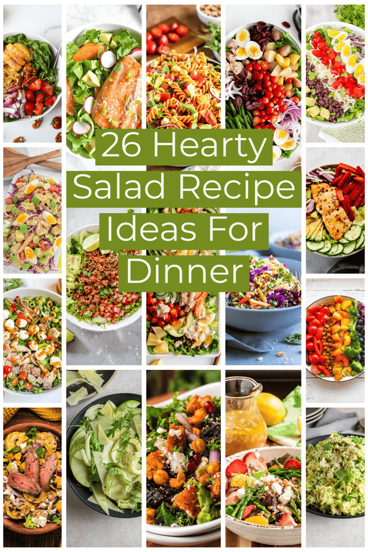 26 Hearty Salad Recipe Ideas For Dinner - A Crazy Family