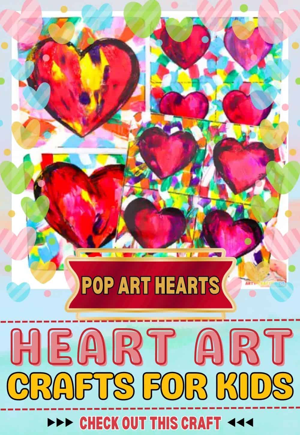 pop art hearts