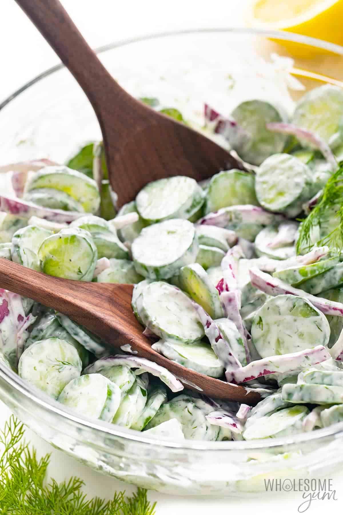 19. Creamy Cucumber Salad _