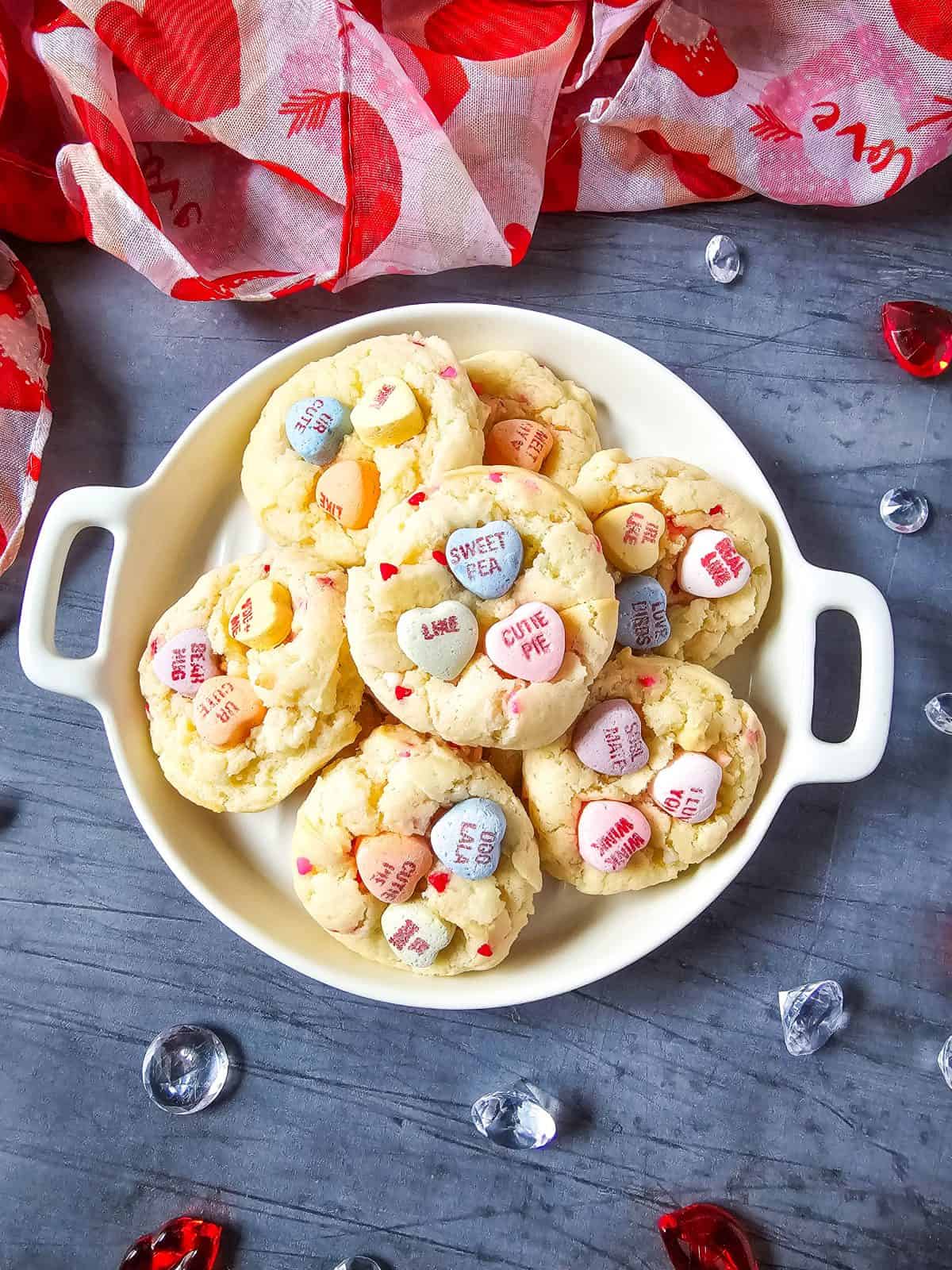 Conversation Hearts Cake Mix Cookies Set 2 2