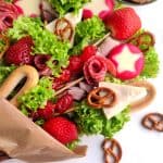 charcuterie bouquet presentation