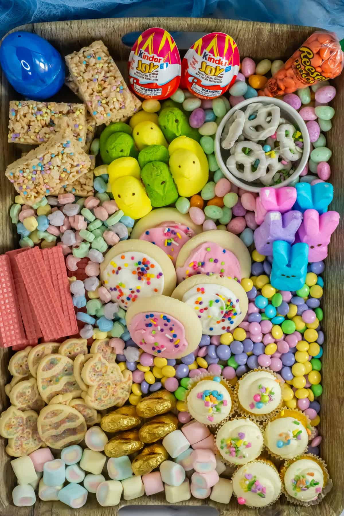 easter dessert board