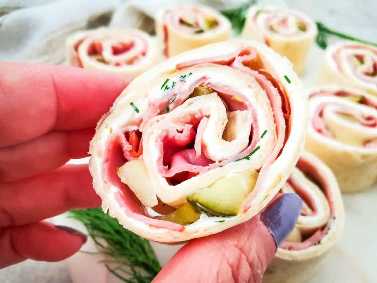 Ham And Pickle Pinwheels A Crazy Family
