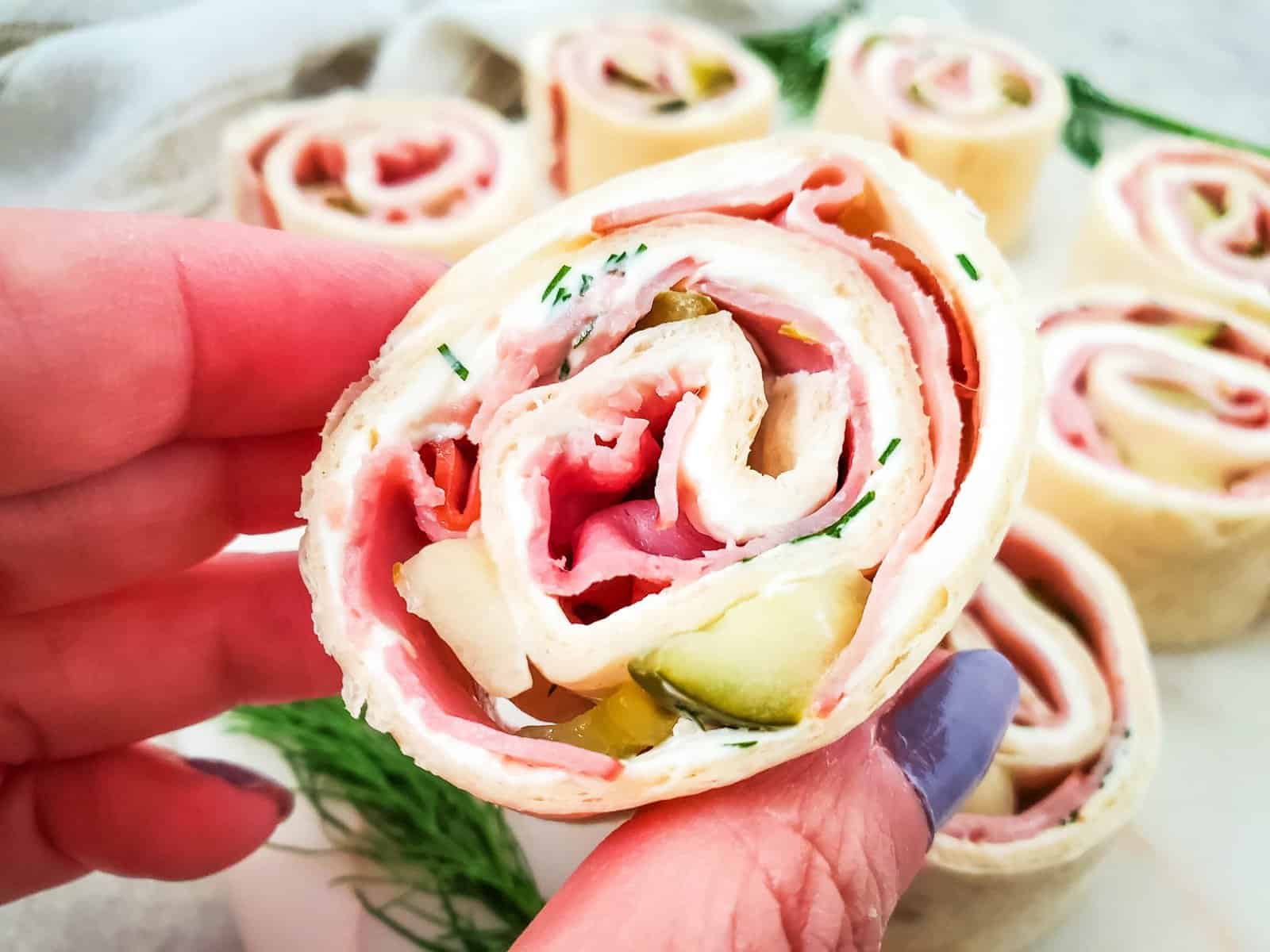 Ham and Pickle Pinwheels Set 4 6